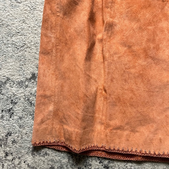 Vintage Terry Lewis 100% Leather Skirt Size 12 - Picture 4 of 11
